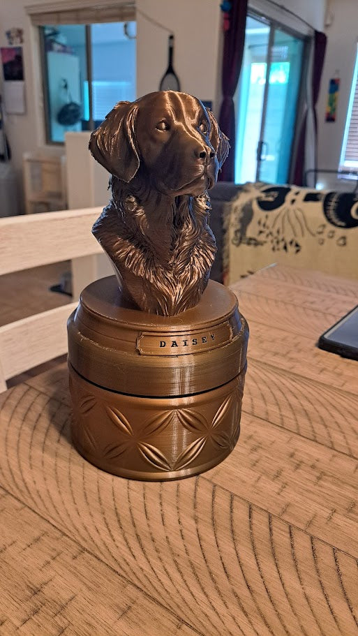 Large Custom Pet Memorial Bust Urn