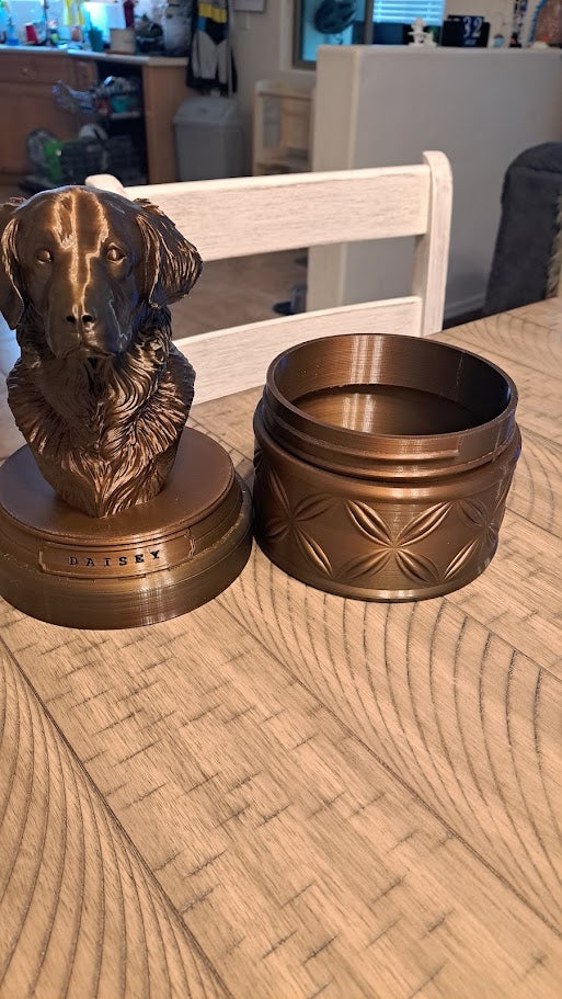 Large Custom Pet Memorial Bust Urn