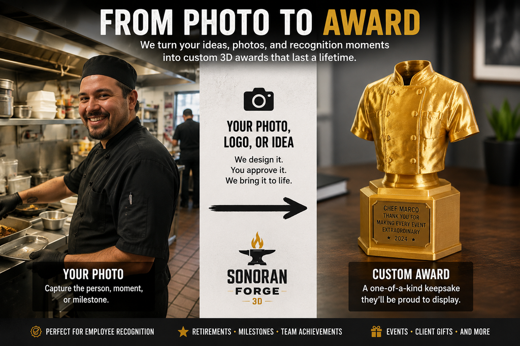 Custom Trophies & Awards Design Deposit