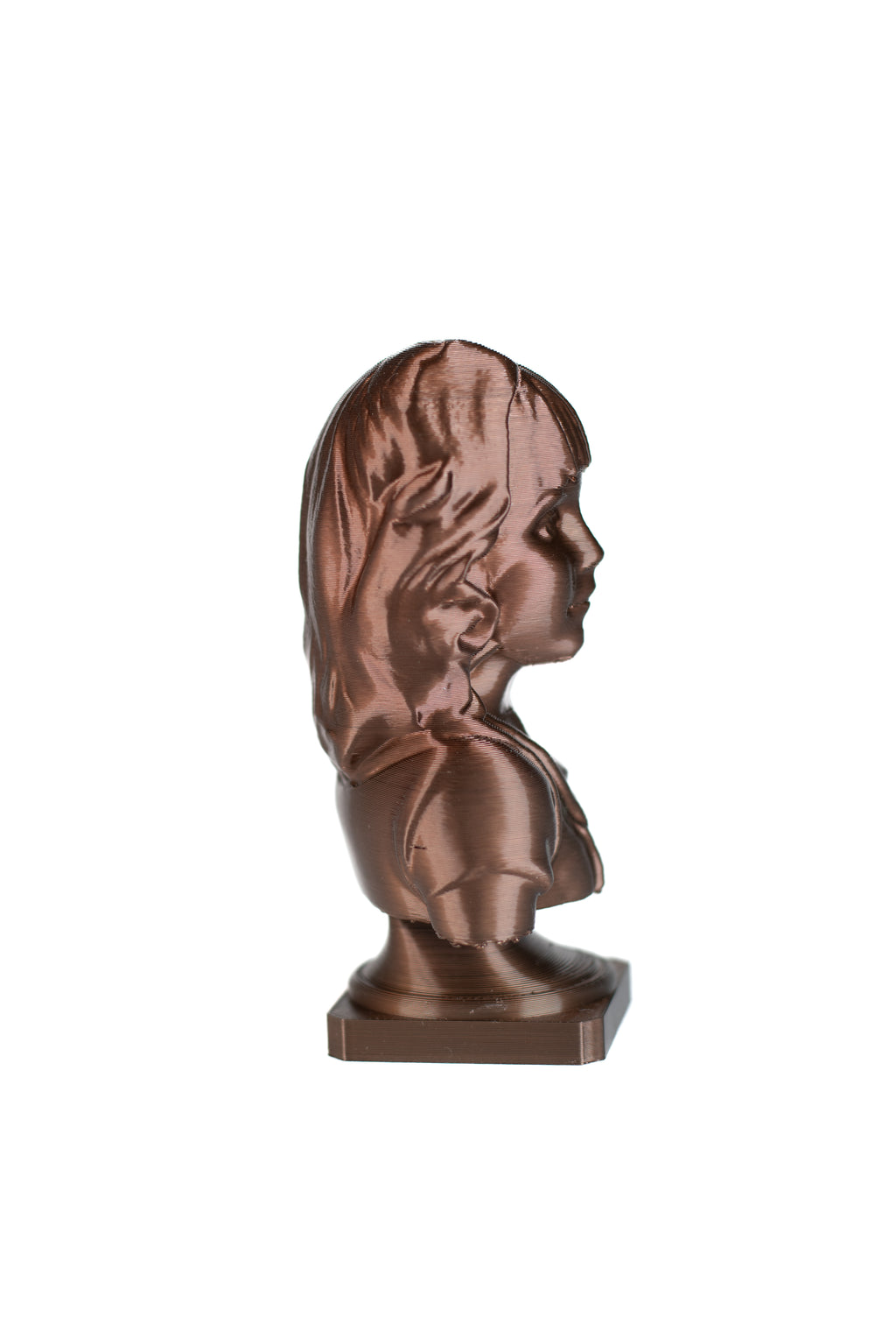 7 INCH Custom 3D Printed Bronze Portrait Bust – From Your Photo | Sonoran Forge 3D (Copy)