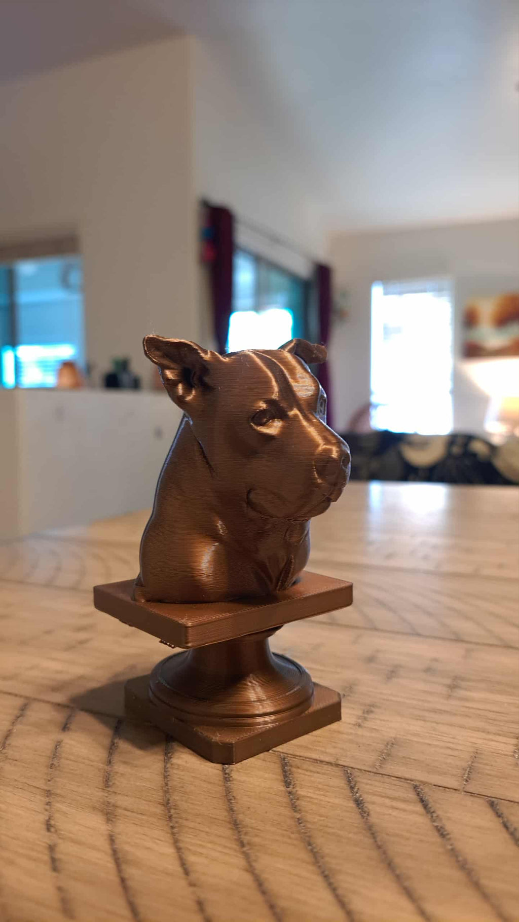 7 INCH Custom 3D Printed Bronze Portrait Bust – From Your Photo | Sonoran Forge 3D (Copy)