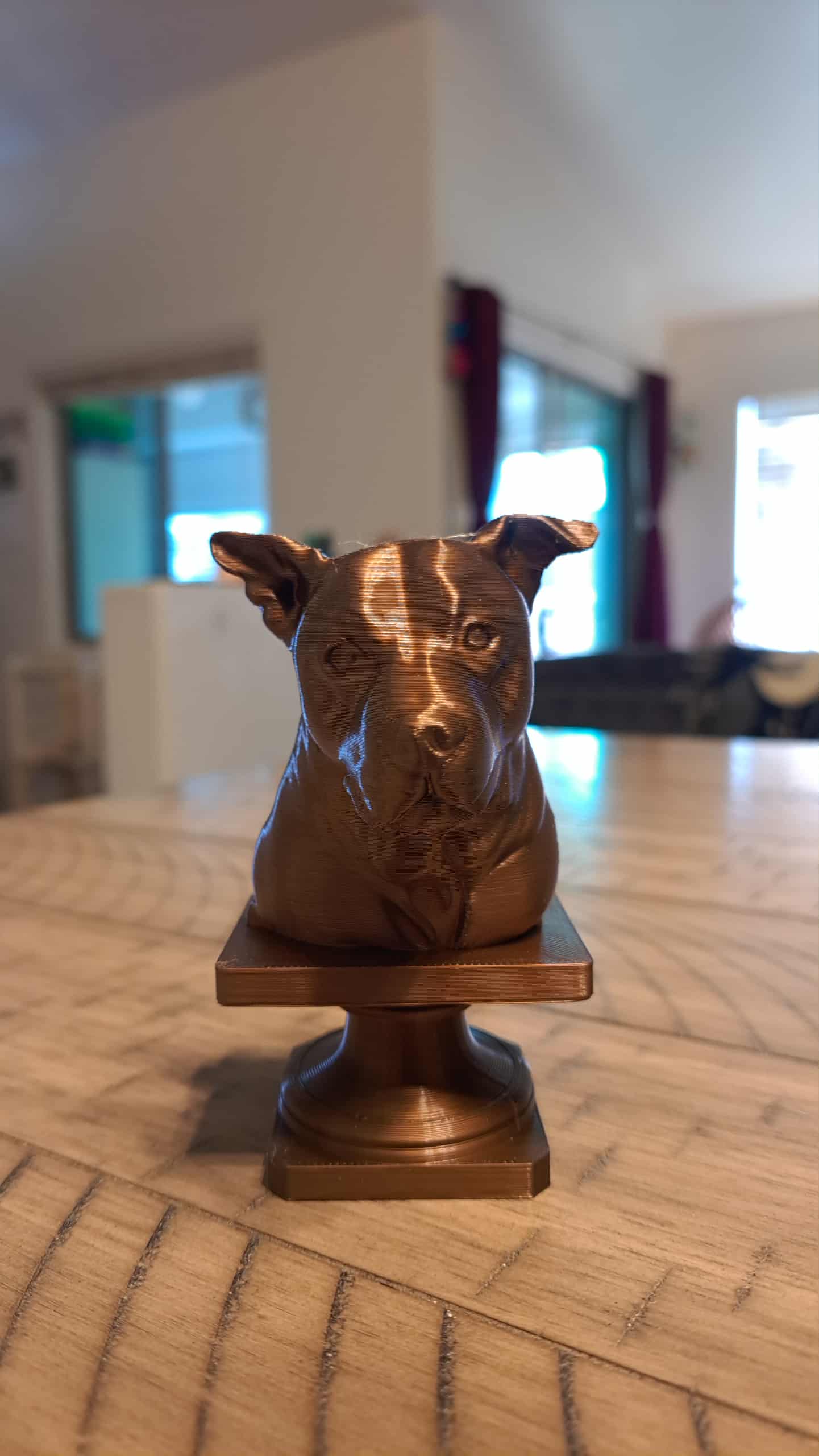 7 INCH Custom 3D Printed Bronze Portrait Bust – From Your Photo | Sonoran Forge 3D (Copy)
